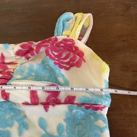 Colorful Dance Recital Dress Prom Homecoming Party Dance Costume Floral Girly - Picture 12 of 13